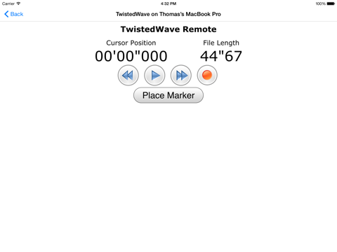 Screenshot #4 pour TwistedWave Remote
