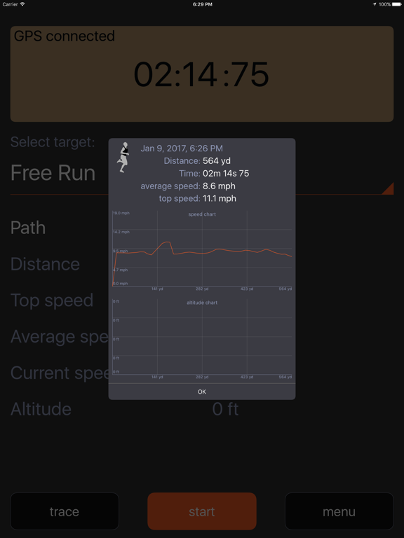 Screenshot #6 pour Jogging Tracker fonctionnement