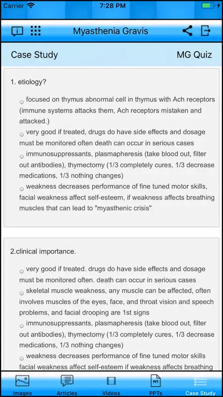 Myasthenia Gravis screenshot 6 of 8