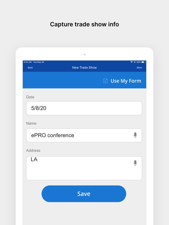Screenshot #5 pour Trade Show Lead Collection App