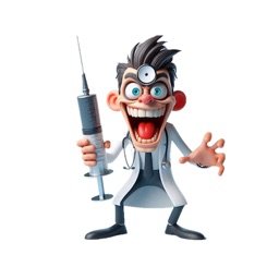 Scary Needle Stickers