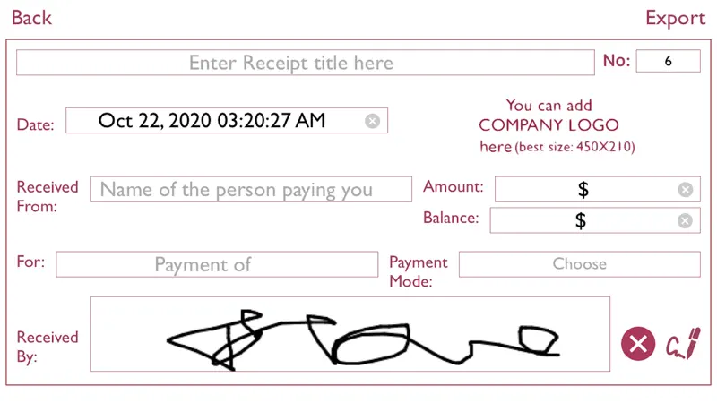 Make a Receipt screenshot 2 of 2