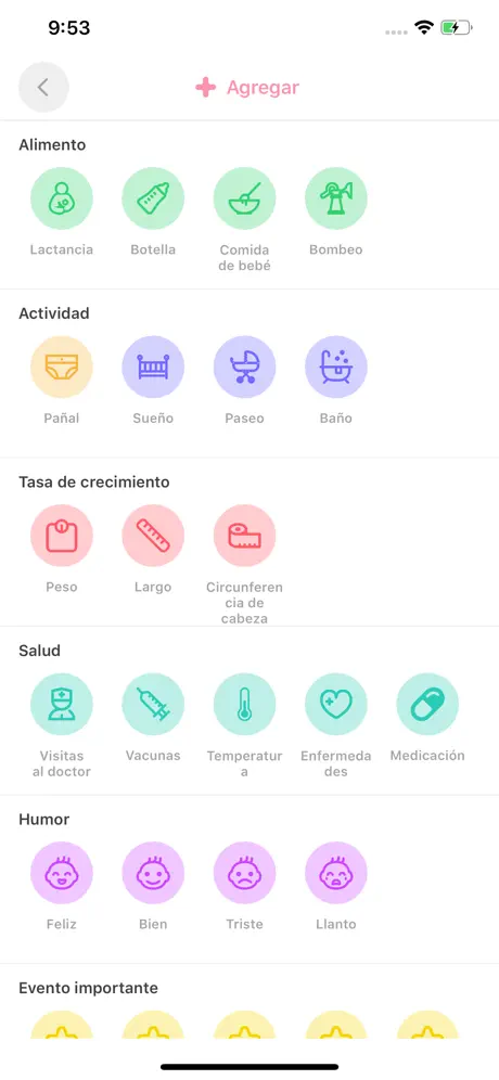 Mi bebé - Diario del bebé