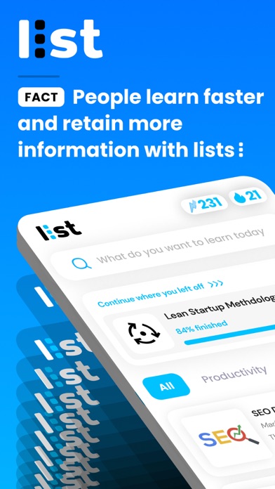 Screenshot #1 pour List Learner