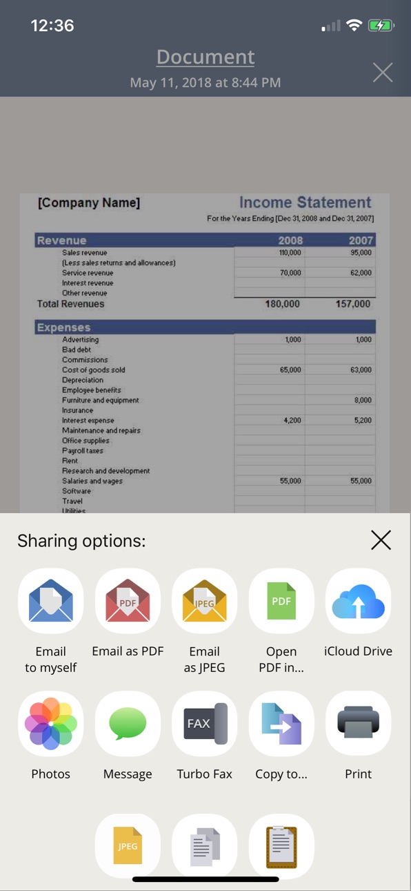 iPhone screenshot
