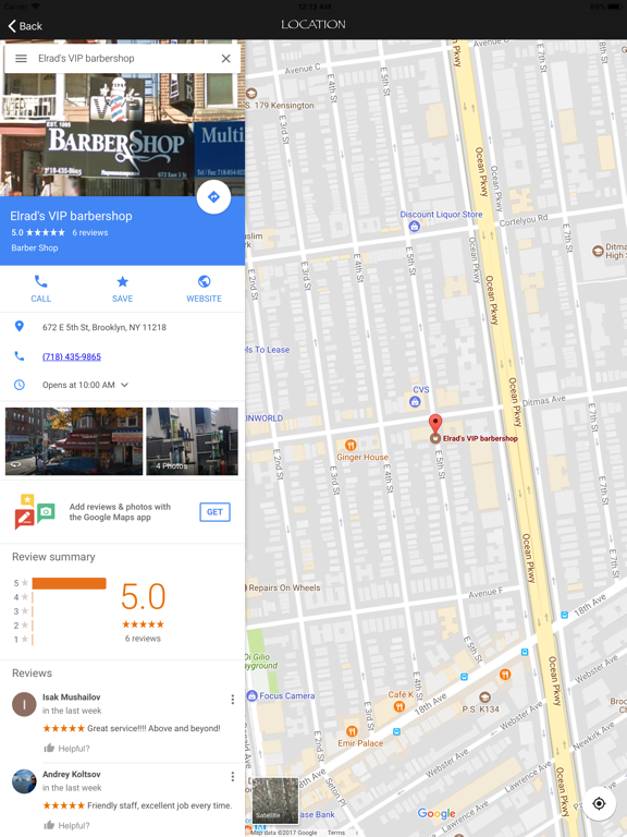 VIP Barbers NYC iPad screenshot 3 - Lifestyle app