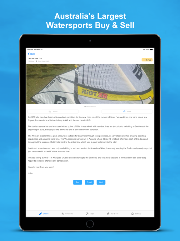 Seabreeze.com.au iPad screenshot 5 - Weather app