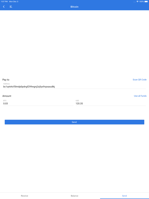 Coinomi Wallet iPad screenshot 4 - Finance app
