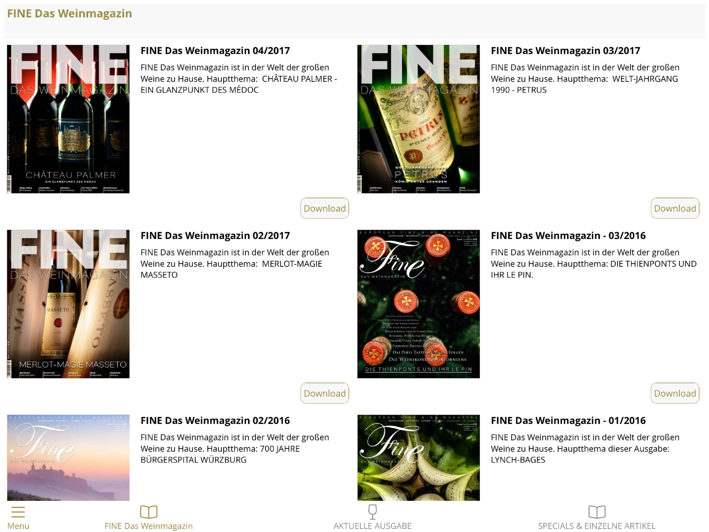 FINE Das Weinmagazin