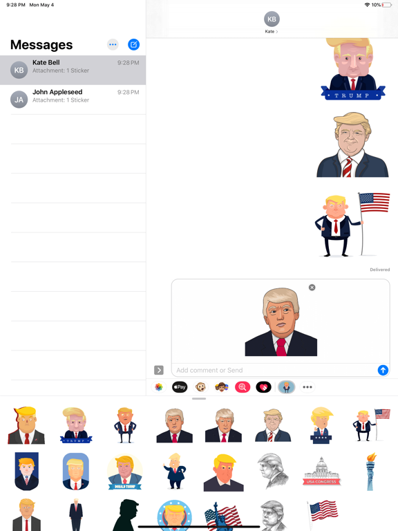 Screenshot #6 pour Donald Trump Emotions Stickers