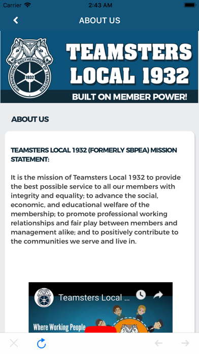 TEAMSTERS 1932 iPhone screenshot 5 - News app