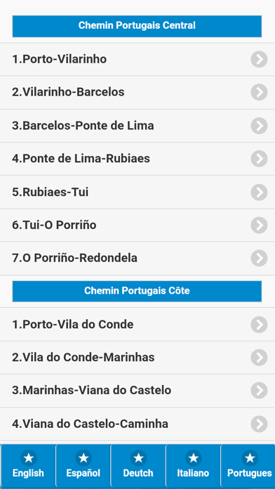 Screenshot #1 pour Chemin Portugais Côte Guide
