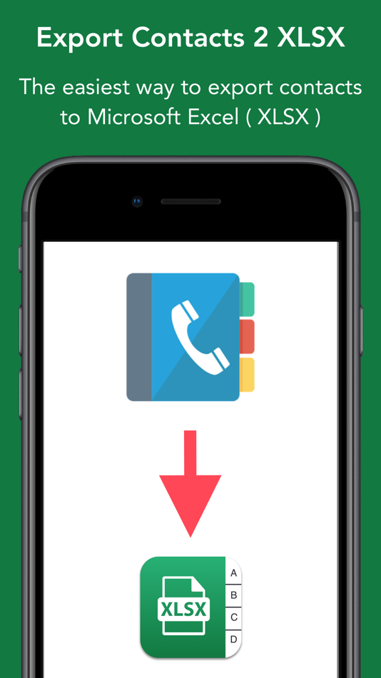 #1. Contacts to XLSX - Excel Sheet (iOS) By: Dropouts Technologies LLP