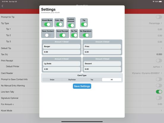 QwickPAY iPad screenshot 6 - Business app