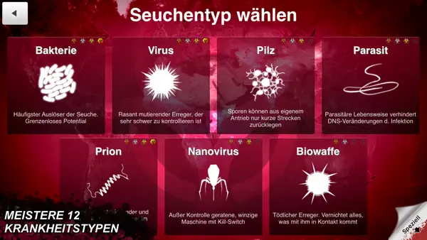 Plague Inc. iPhone Spiel Screenshot 5 – Spiele