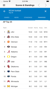 College Football Games screenshot