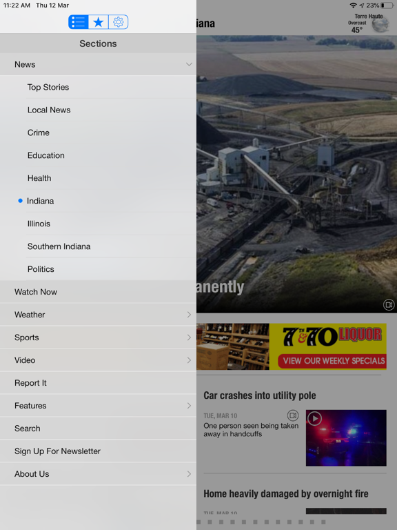 WTHI News 10 iPad screenshot 5 - News app