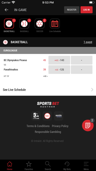 SportsBet MT Screenshot