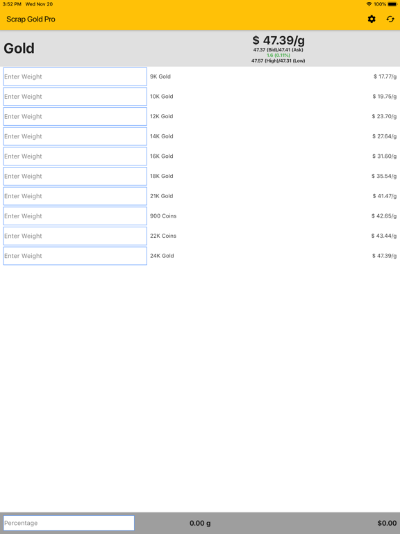 Scrap Gold Pro app screenshot 3