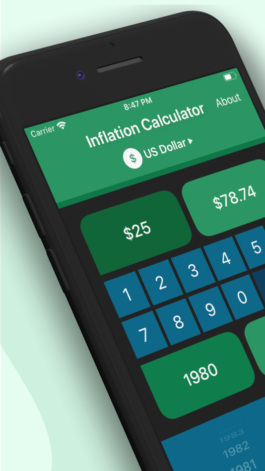 #1. Inflation Calculator (iOS) 由: Dylan Burton