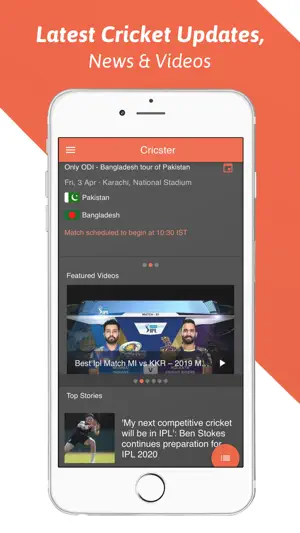Cricster - Cricket Live Scores screenshot 1