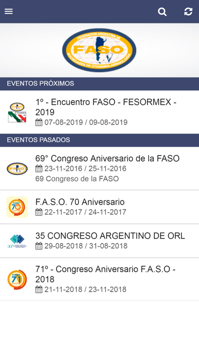 Screenshot #1 pour FASO Eventos