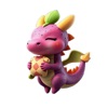 Sleepy Dragonfruit Stickers icon