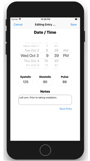 My Blood Pressure Journal screenshot 3