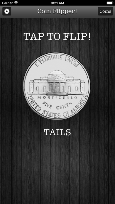 Flip a Coin App Screenshot