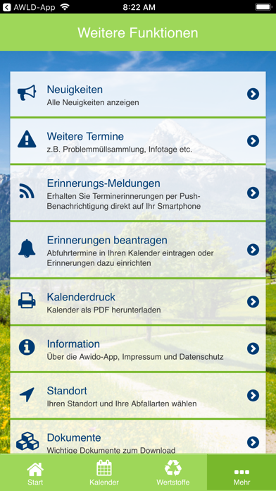 Berchtesgadener Land AbfallApp Screenshot