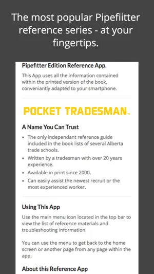 PocketTradesman Pipefitter screenshot 1