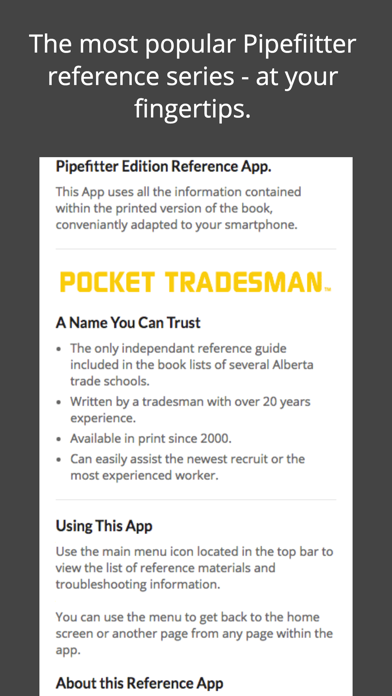 Screenshot #1 pour PocketTradesman Pipefitter