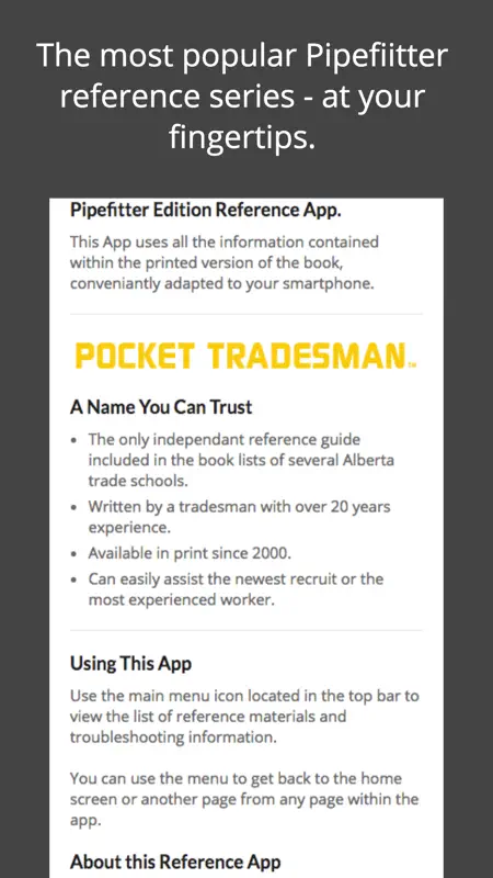 PocketTradesman Pipefitter screenshot 1 of 4