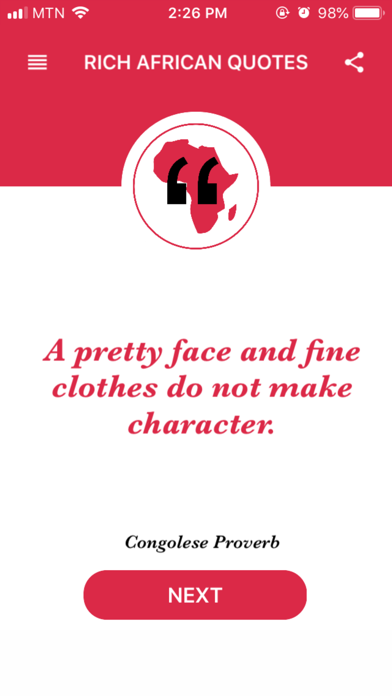 Screenshot #3 pour Rich African Quotes