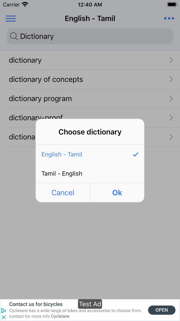 iPhone screenshot