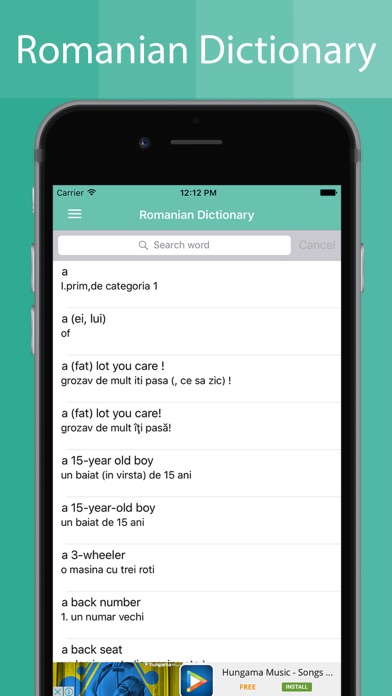 Screenshot #2 pour Romanian Dictionary Offline