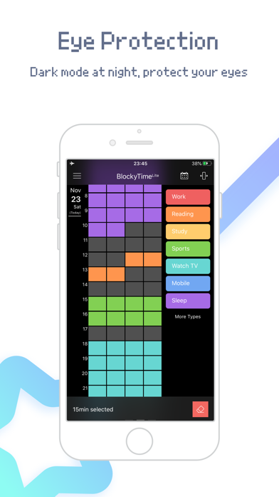 Screenshot #1 pour BlockyTime Lite - Time Tracker
