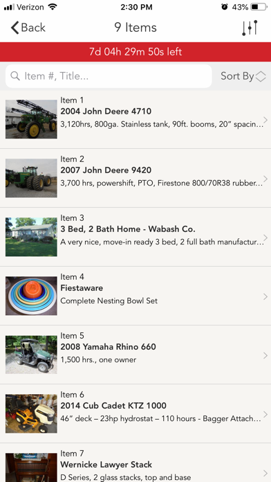 Mobley & Grant Auctioneers Screenshot