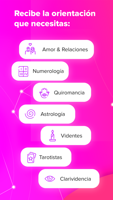 Psíquicos - Tarot y Horoscopo Screenshot