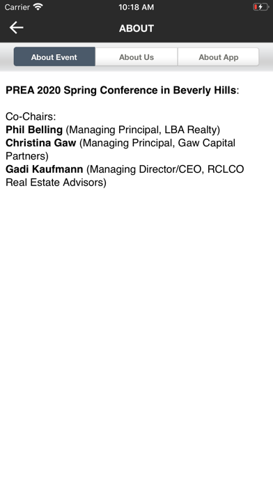 PREA Conferences Screenshot 7 of 8