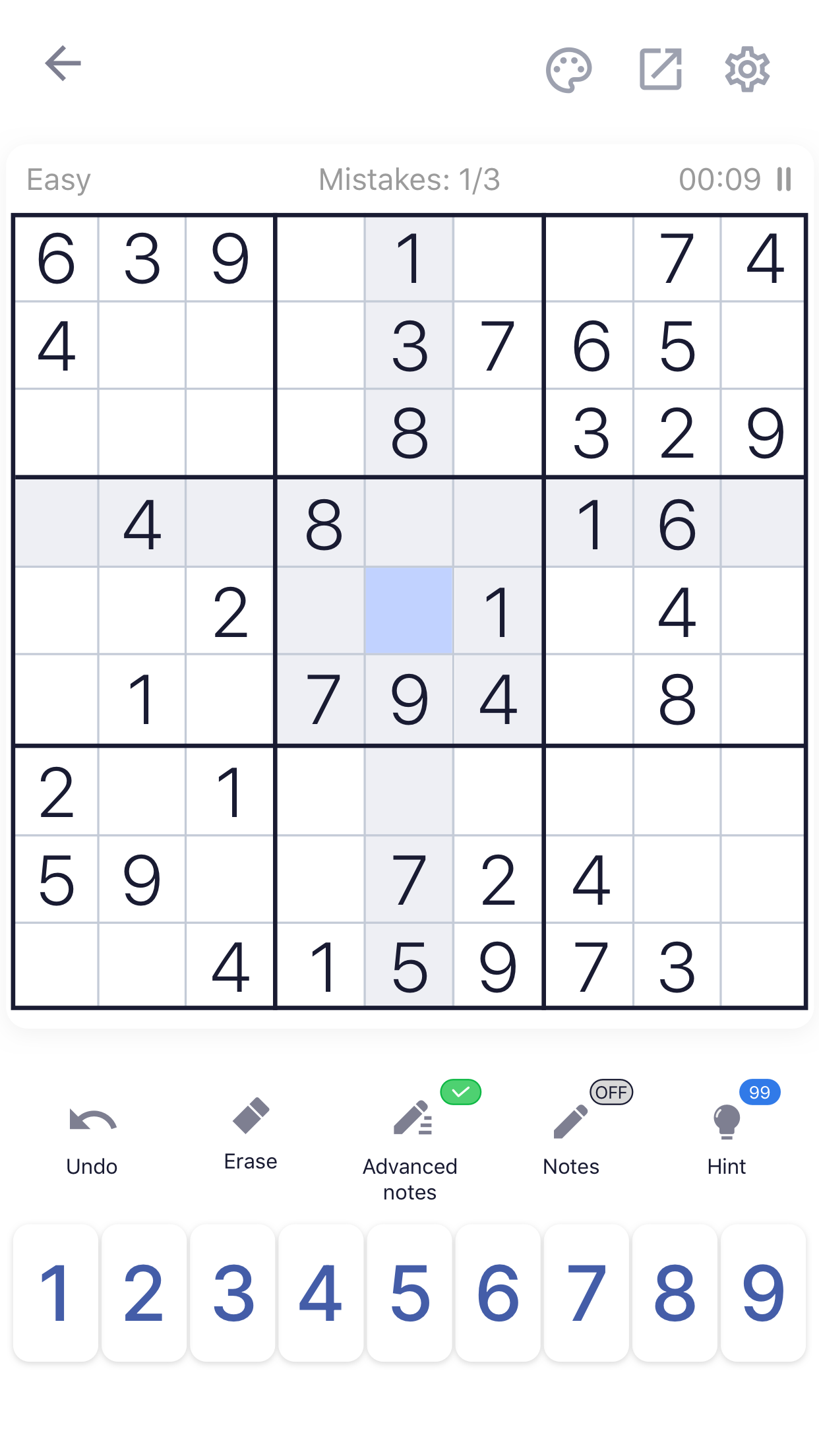 Sudoku Puzzle - Brain Games screenshot 1