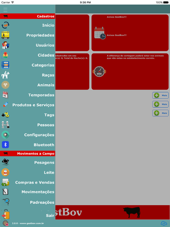 GestBov iPad screenshot