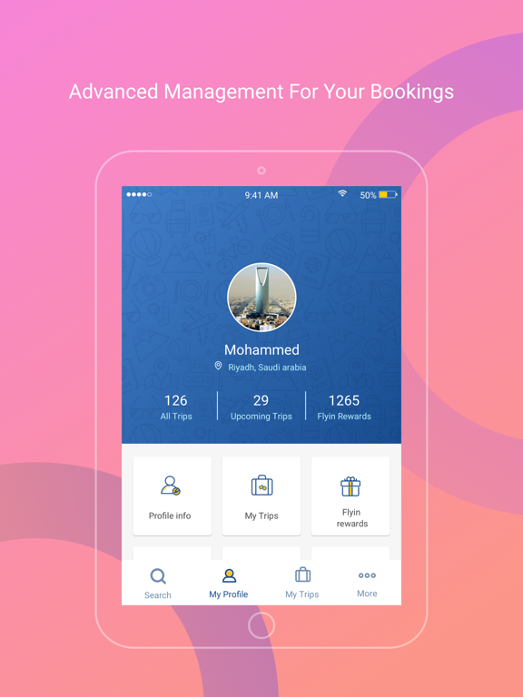 Flyin.com - طيران و فنادق iPad screenshot 5 - Travel app