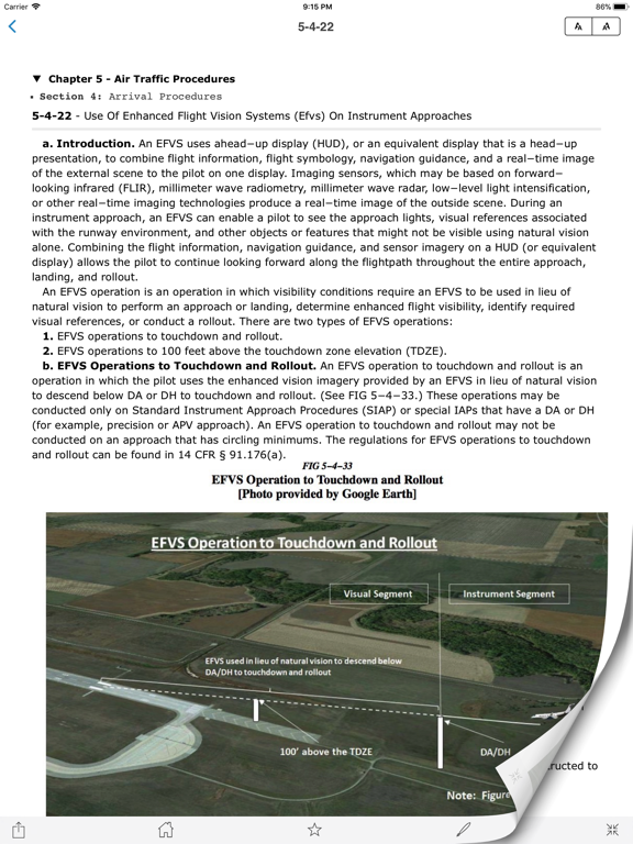 AIM Aeronautical Manual FAA US iPad screenshot 5 - Reference app