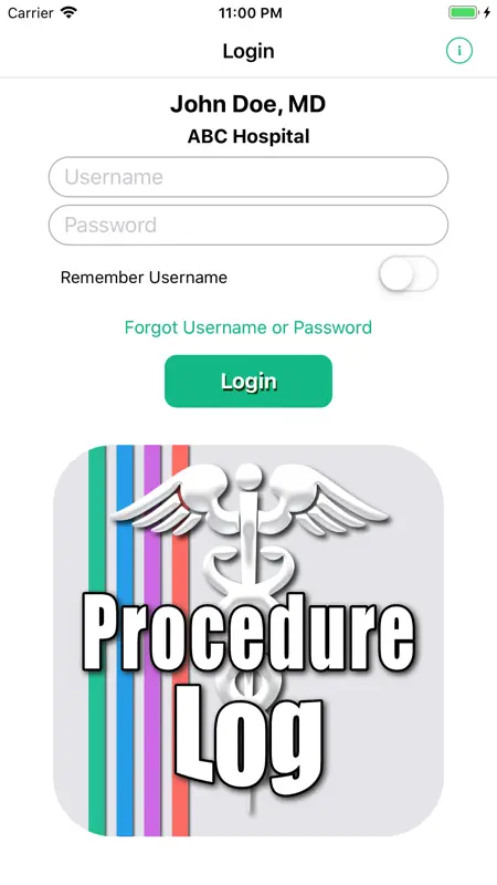 Procedure Log screenshot 1 of 9