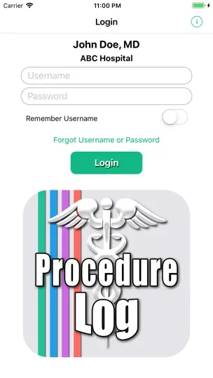 Procedure Log iPhone Screenshot 1