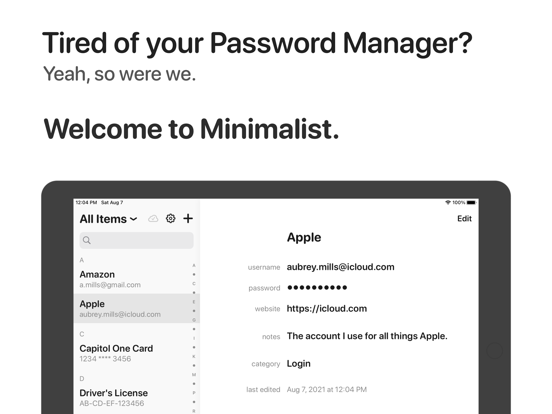 Screenshot #4 pour Minimalist Password Manager
