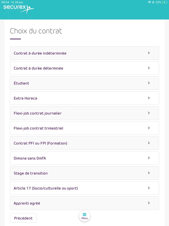 Screenshot #6 pour Securex MyDimona