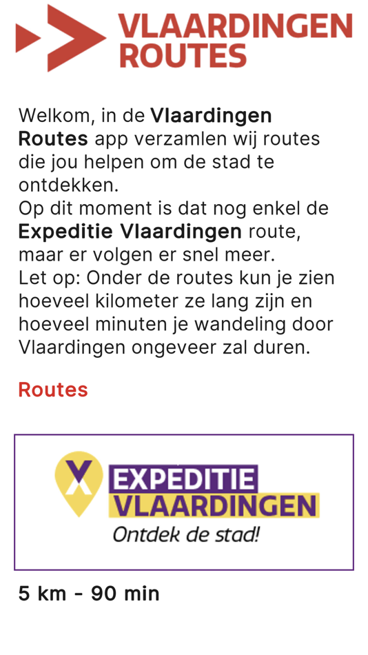#1. Vlaardingen Routes (iOS) Ved: Eendvoud