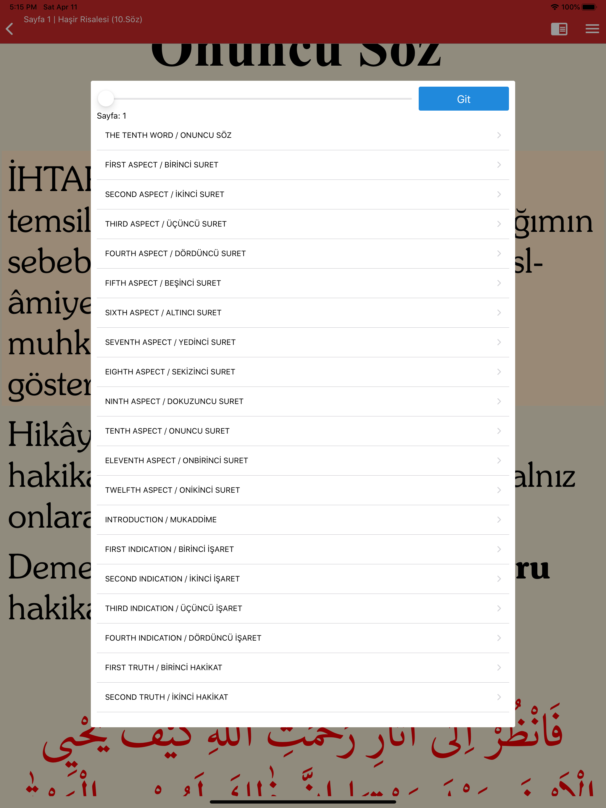 Risale-i Nur (Comparative)